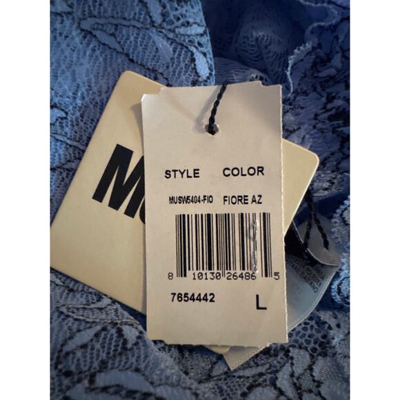 Brand New Mucci Women's Size Large Fiore AZ Blue Lace Shorts Sleepwear - Picture 3 of 6